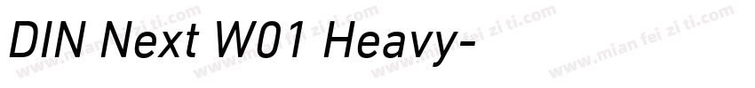 DIN Next W01 Heavy字体转换